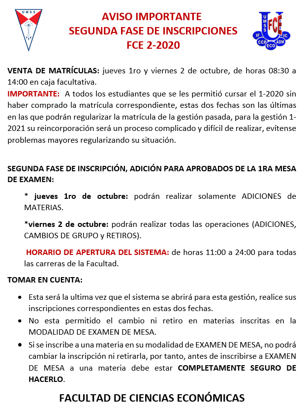 2da inscripción
