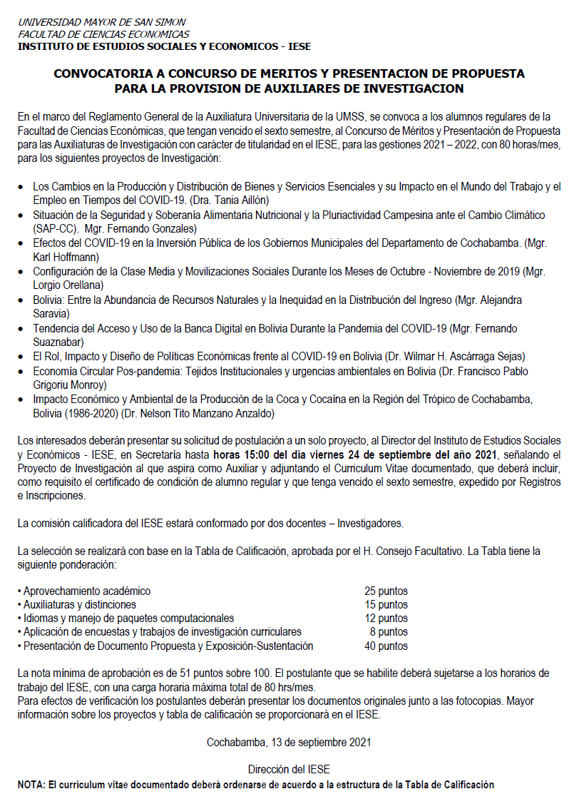 AUXILIARES DE INVESTIGACION