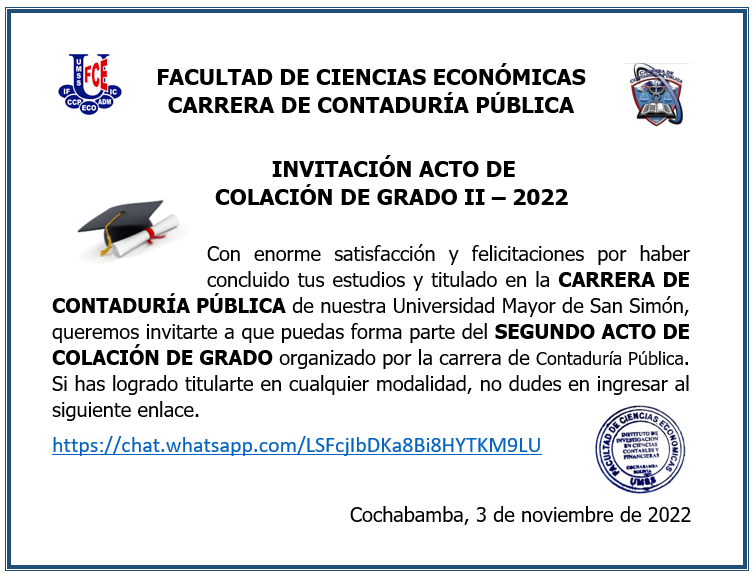 Acto de Colación de Grado
