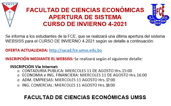 Apertura Sistema 4-2021