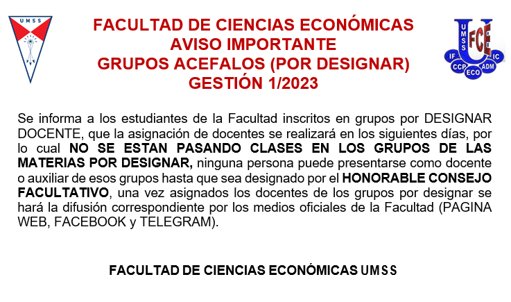 Aviso FCE