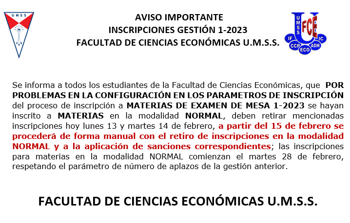 COMUNICADO FCE