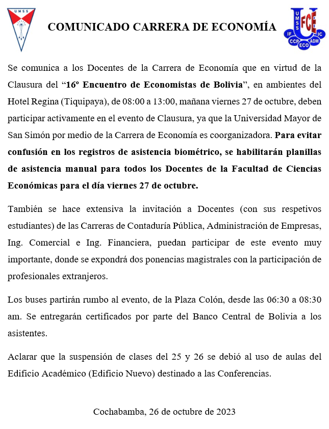 COMUNICADO