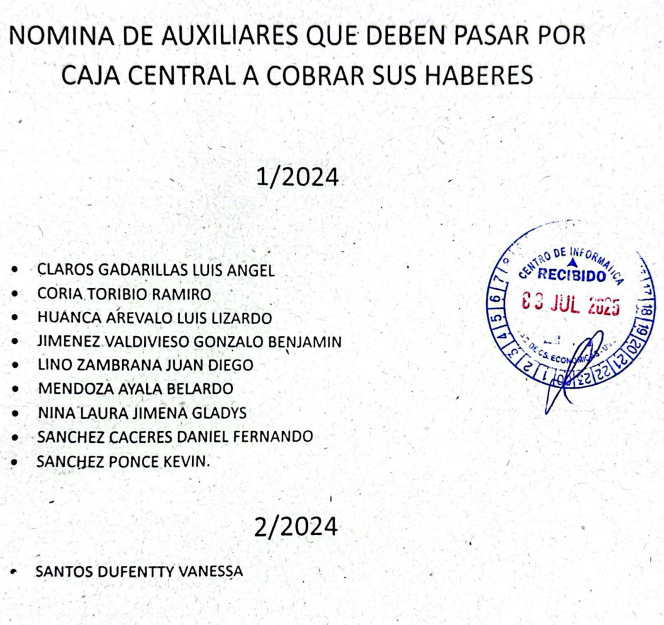 COMUNICADO