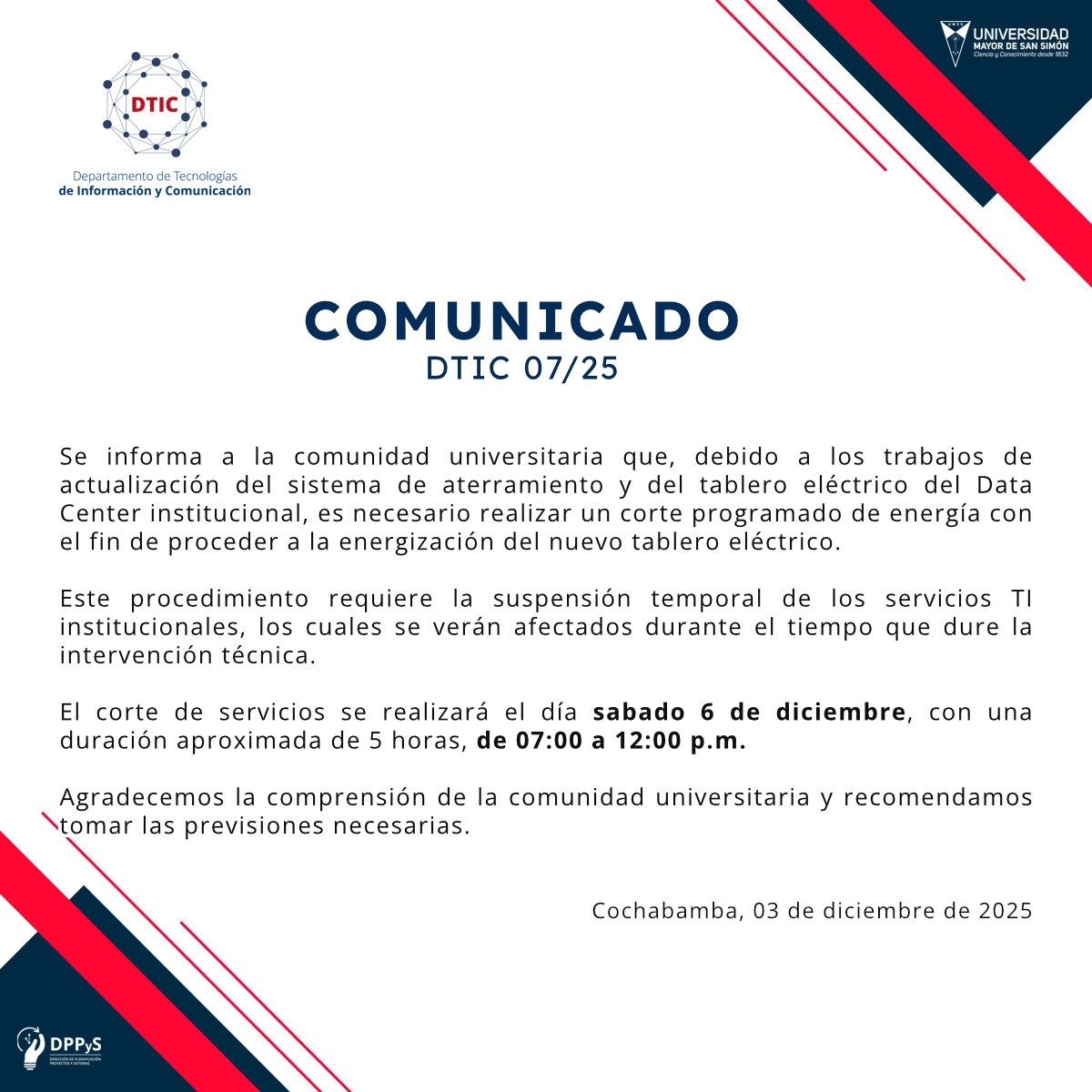 COMUNICADO