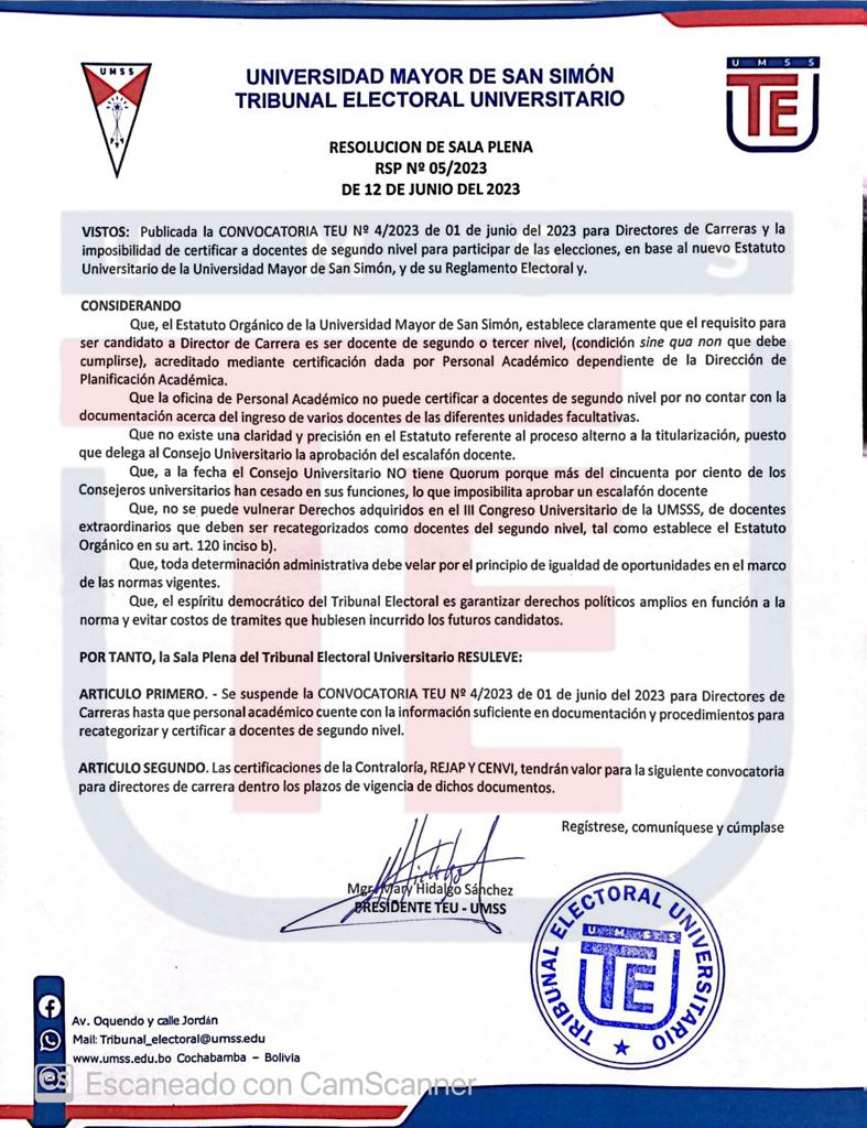 COMUNICADO