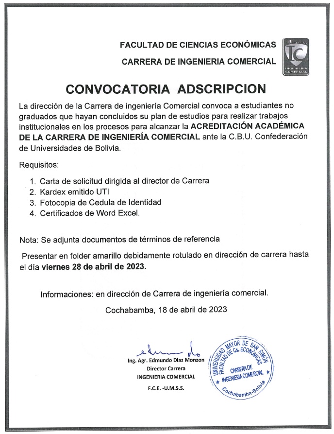 CONVOCATORIA