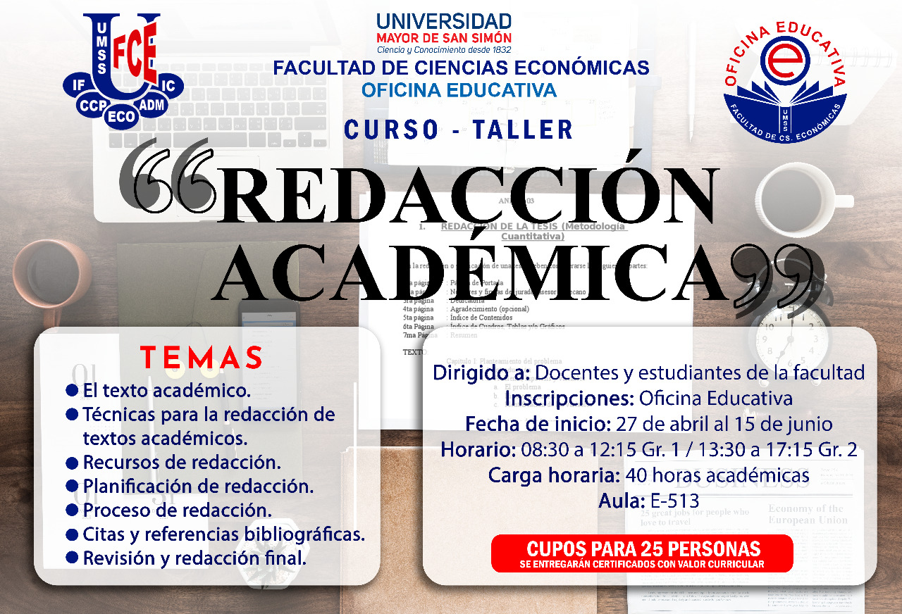 CURSO DE REDACCION ACADEMICA
