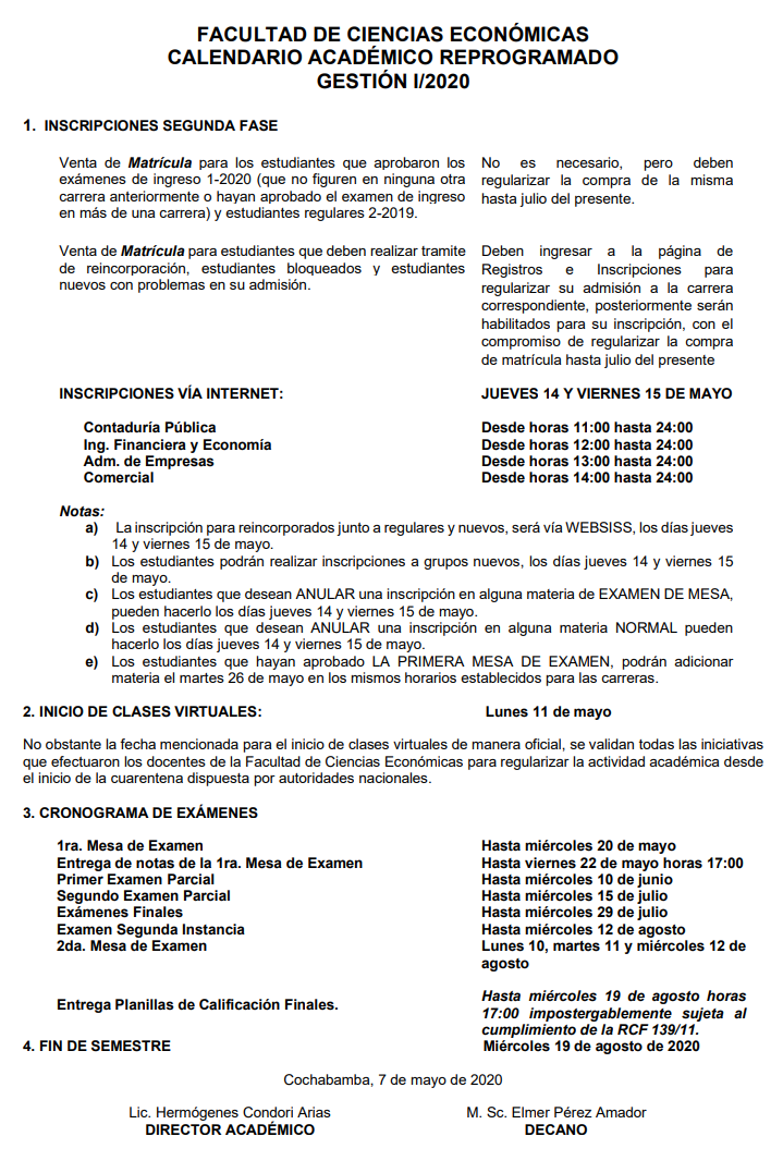 Calendario Academico Reprog Gest 1-2020