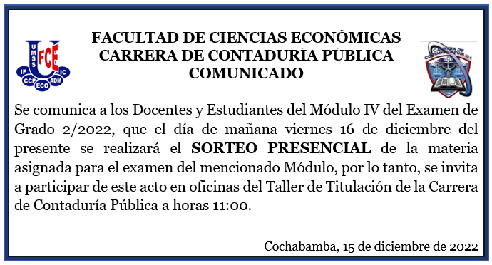 Comunicado CCP