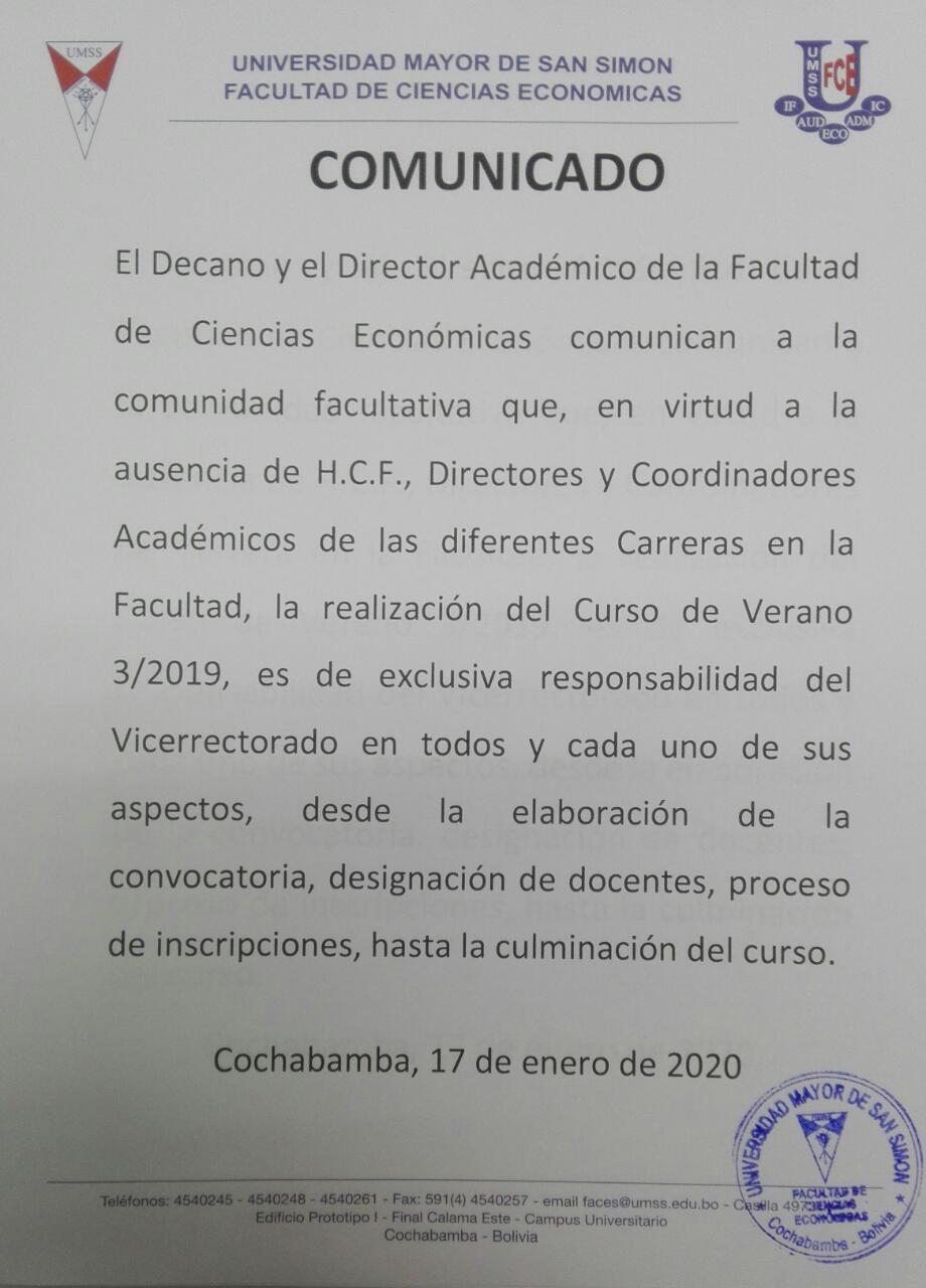 Comunicado