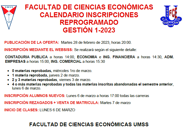 Comunicado FCE