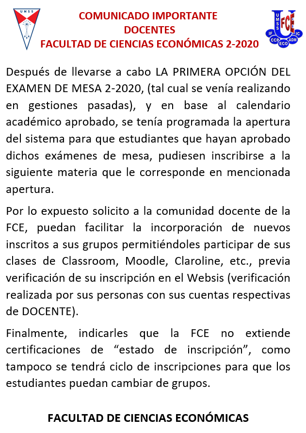 Comunicado