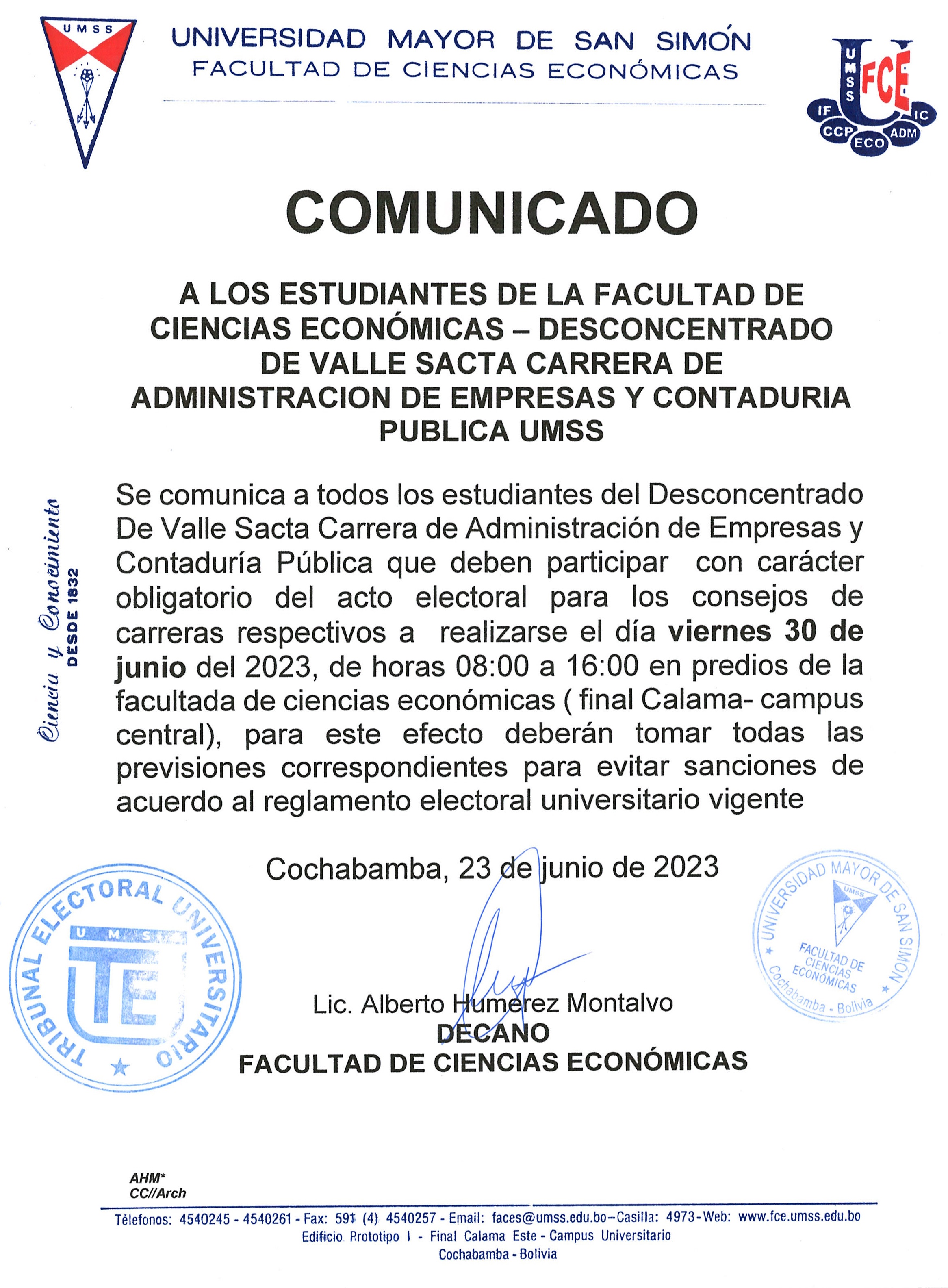Comunicado
