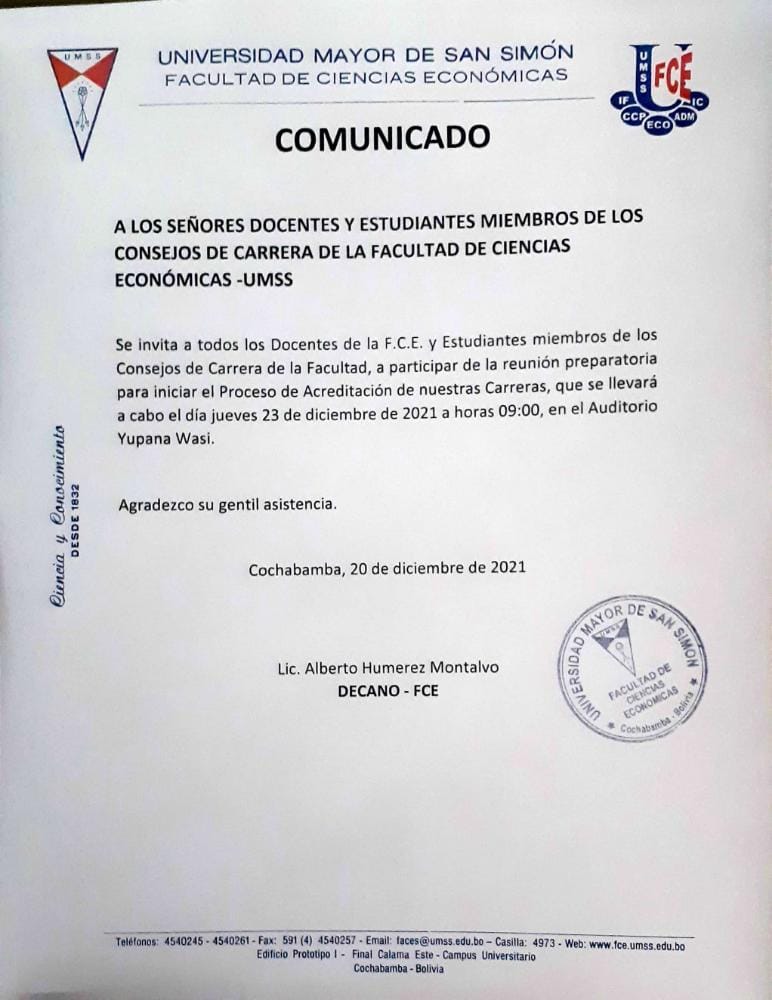 Comunicado
