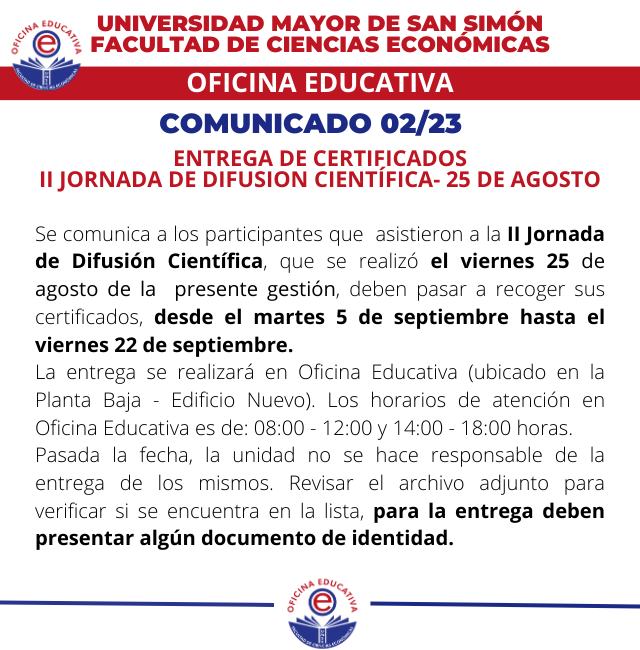 COMUNICADO