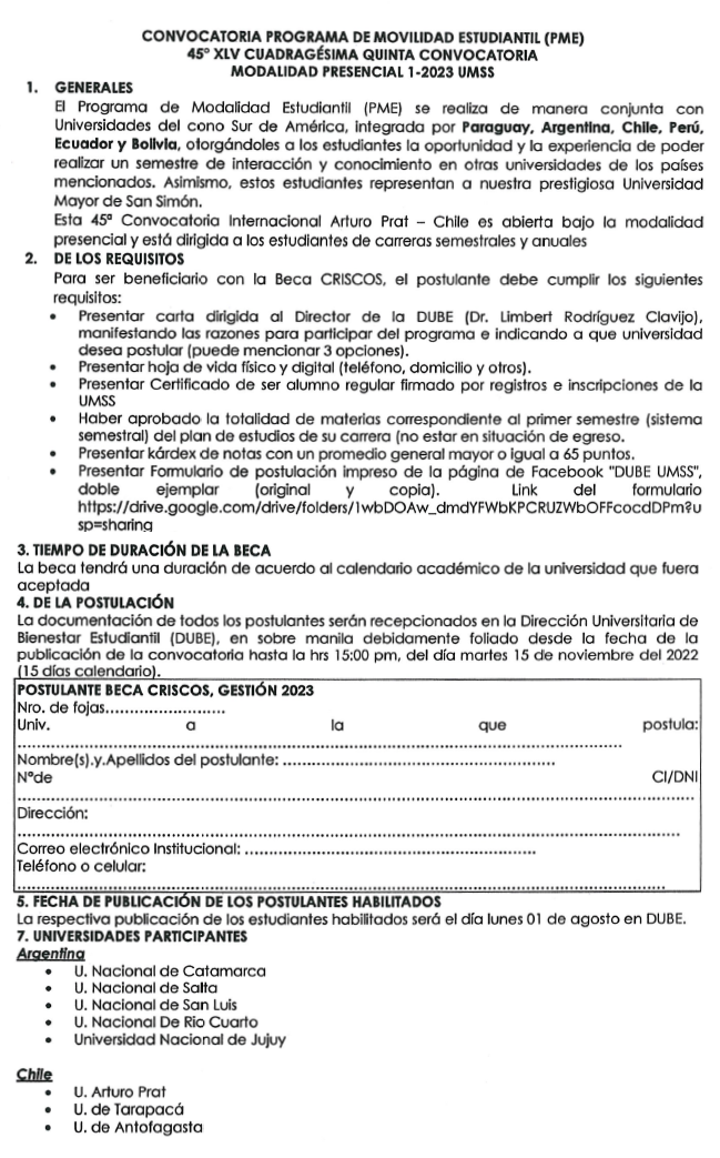Convocatoria 01