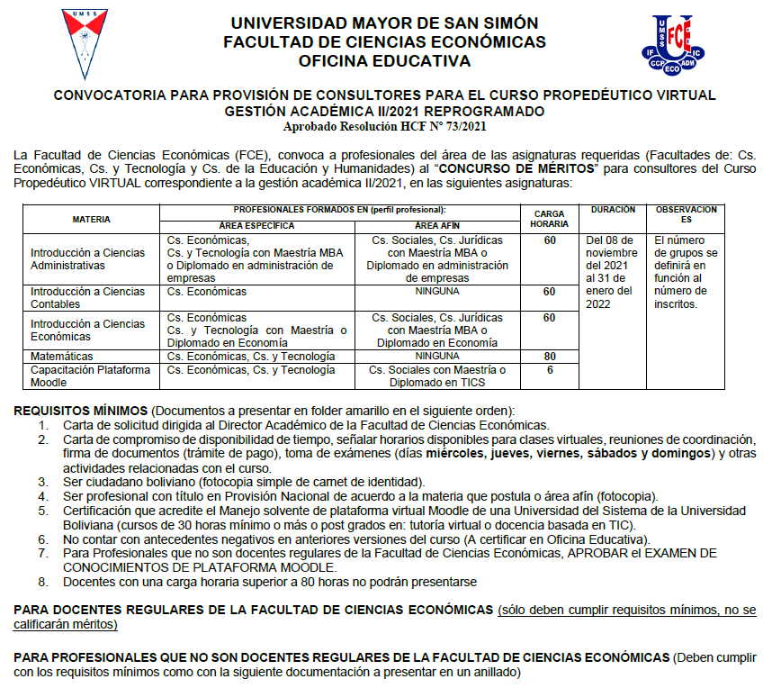 Convocatoria Doc