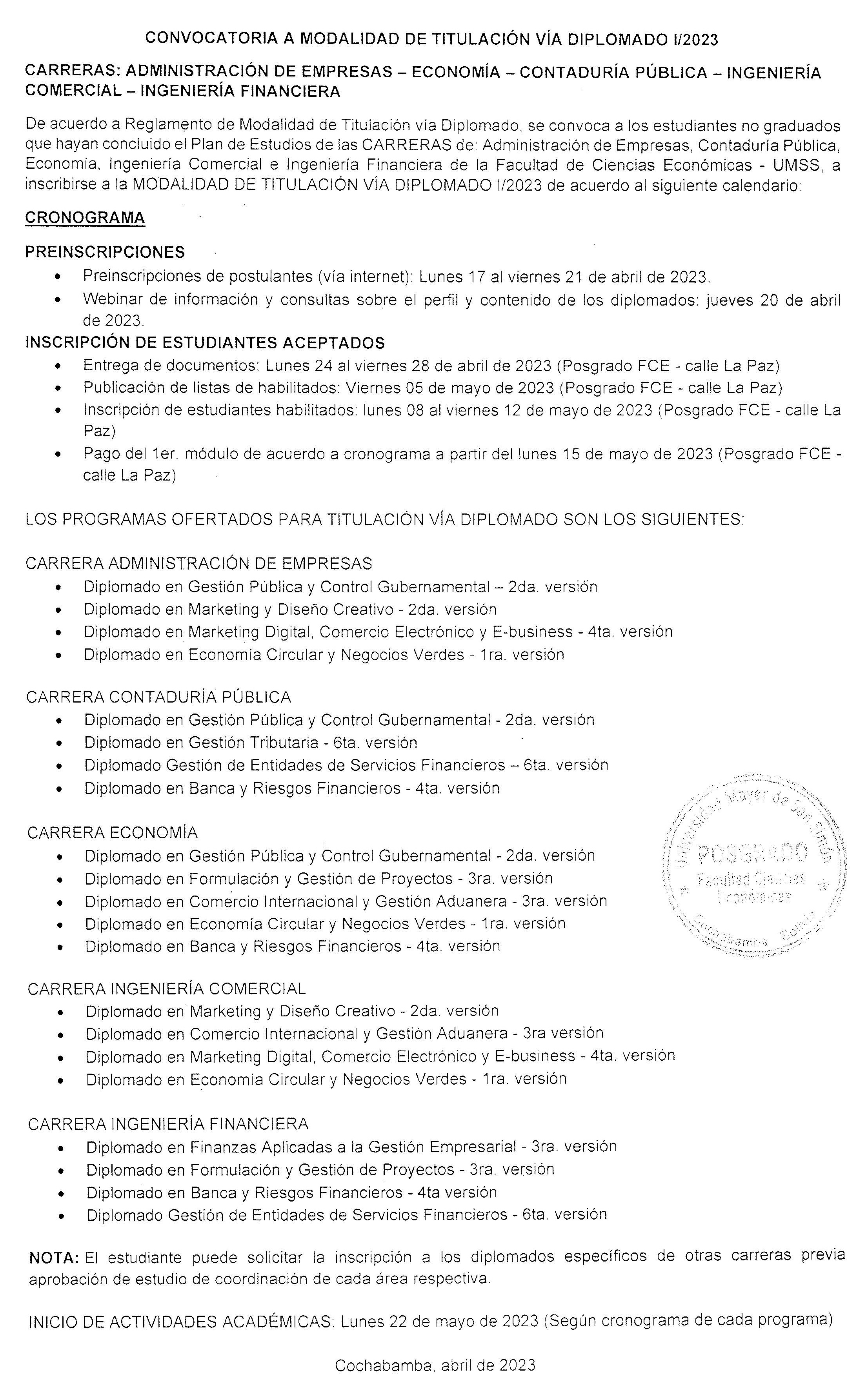 Convocatoria