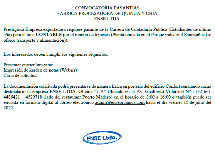 Convocatoria