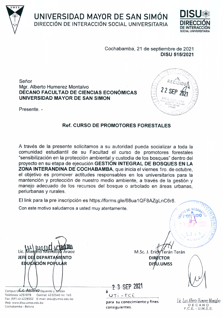 Curso promotores forestales