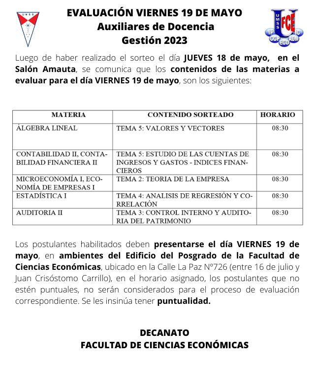 EXAMEN AUXILIARES