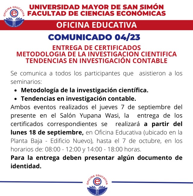 Entrega Certificados