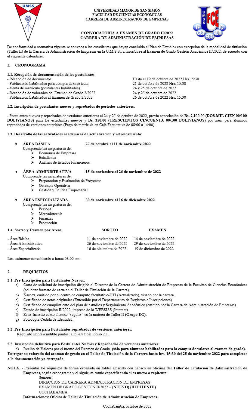 Examen de Grado ADM