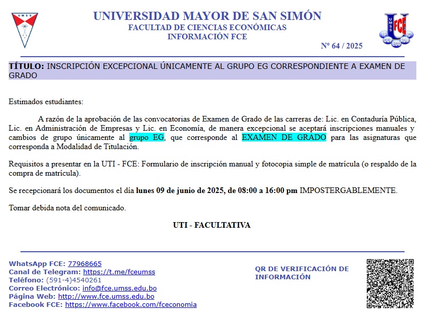 Examen de Grado
