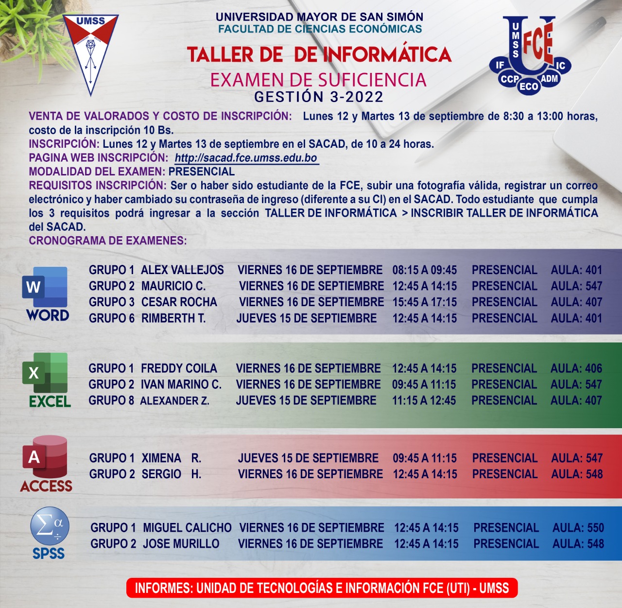 Examen de suficiencia