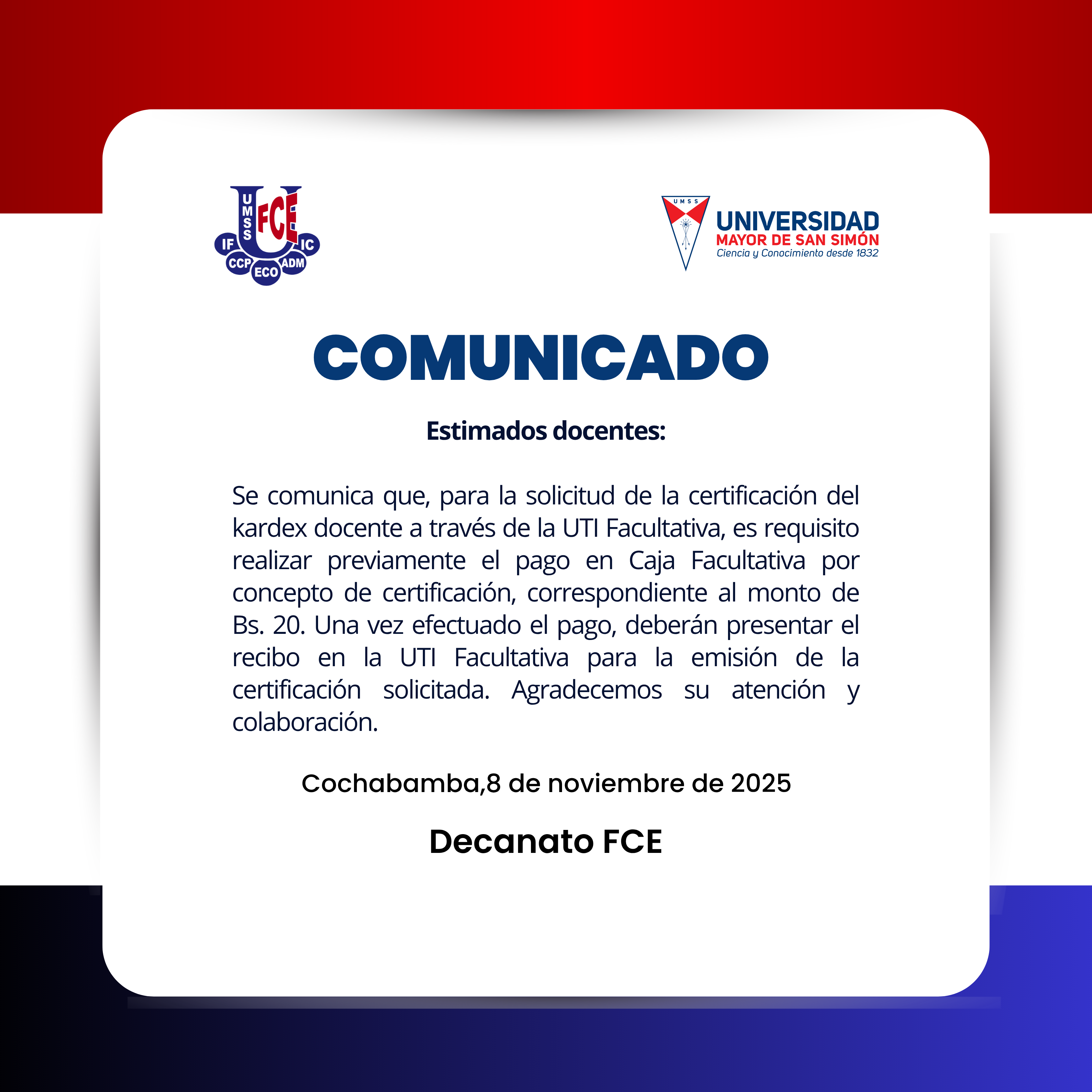 comunicado