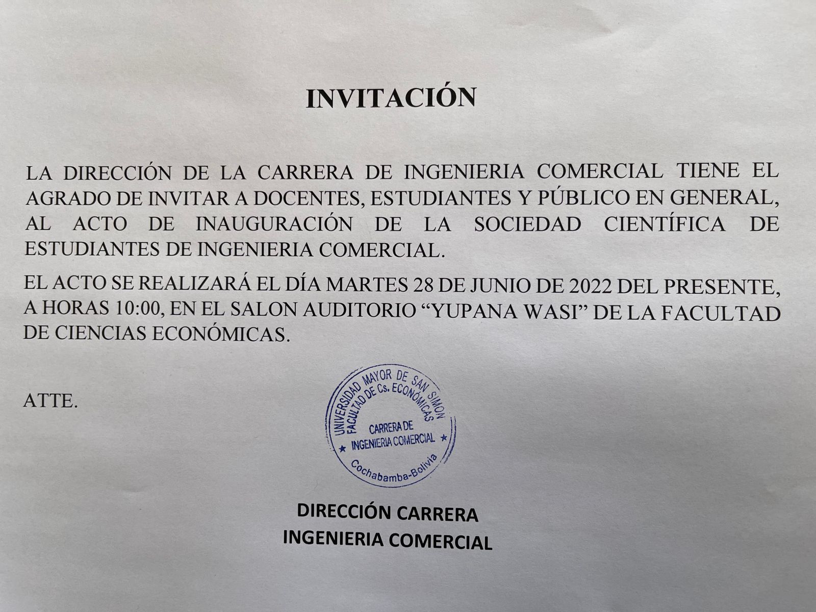 Invitación