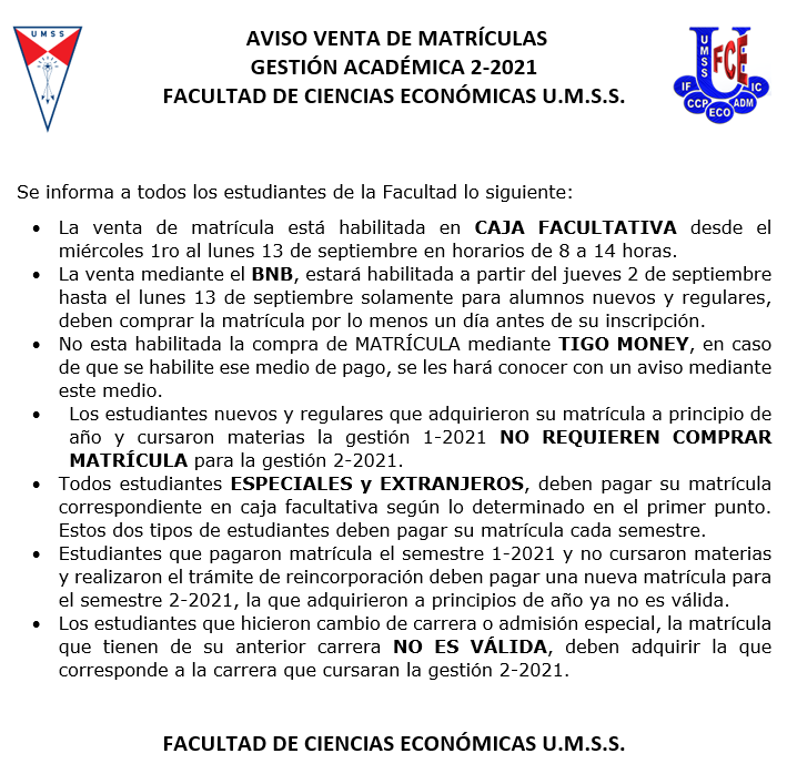 MATRÍCULA