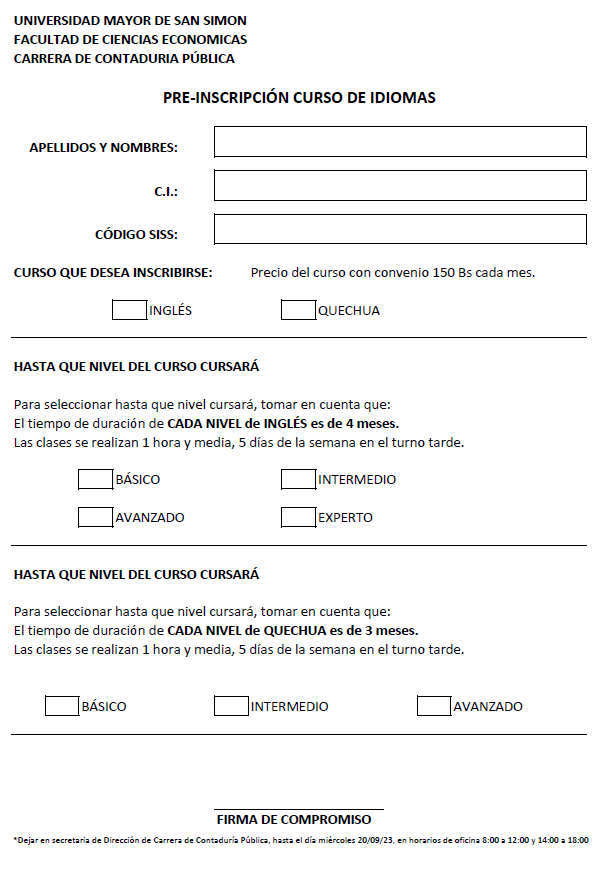 PREINSCRIPCIÓN