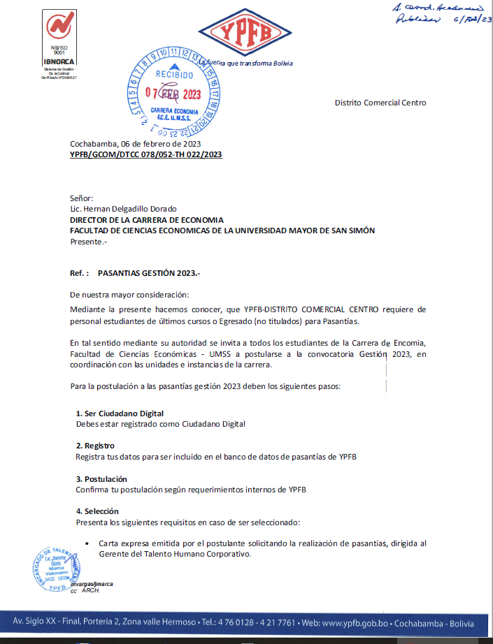 Pasantía ECO 1