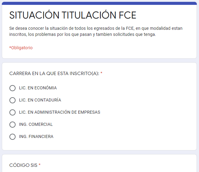Situación Titulación