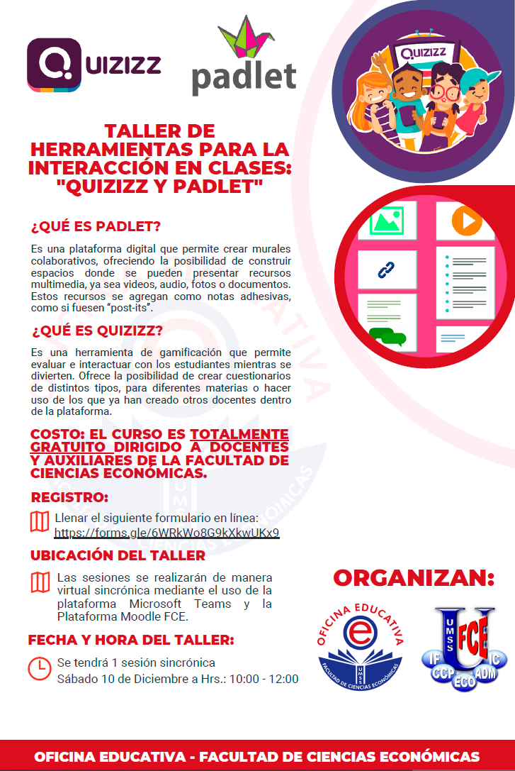 TALLER QUIZIZZ Y PADLET
