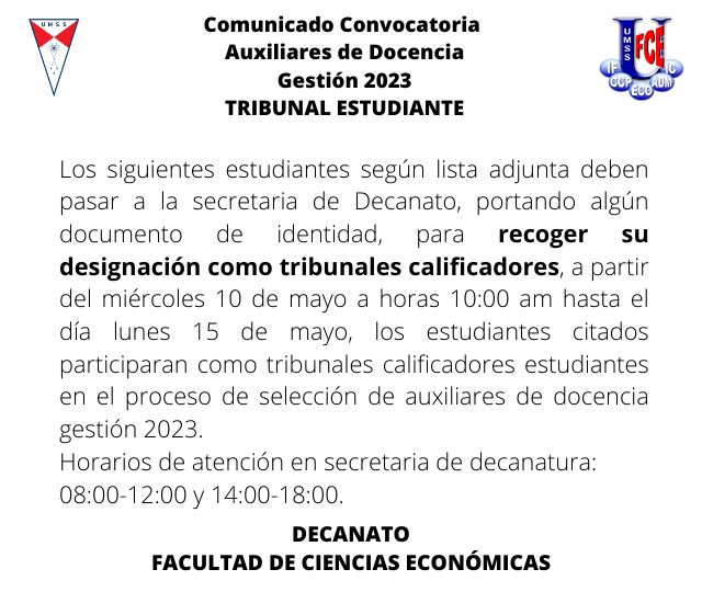 TRIBUNAL ESTUDIANTE