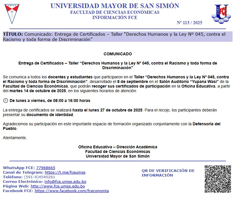 CERTIFICDOS