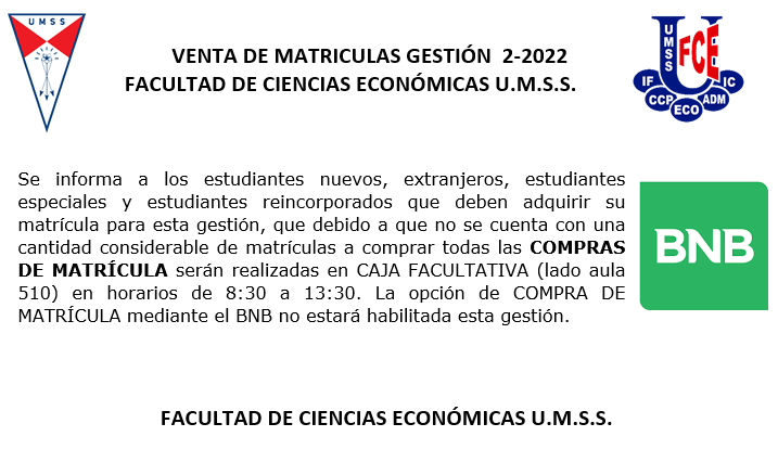 venta de matricula